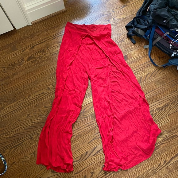 Handbags - Red Flare Pants M